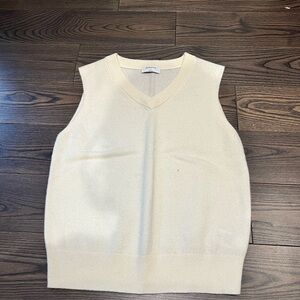 Babaton cashmere cream vest